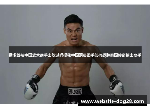 播求曾被中国武术选手击败过吗揭秘中国顶级拳手如何战胜泰国传奇搏击高手